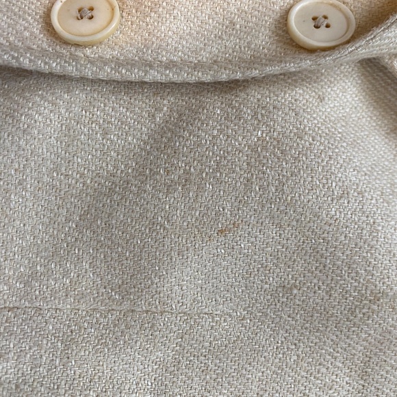 Vintage Ralph Lauren Blue Label Classic Tweed Linen Jacket Size 6 - Picture 11 of 11